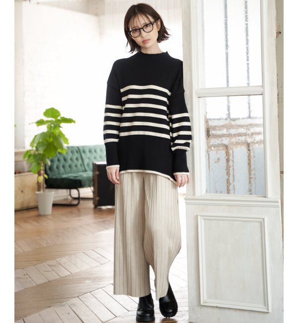 ikka「【親子おそろい】スエードライクプリーツワイドパンツ」|その他|