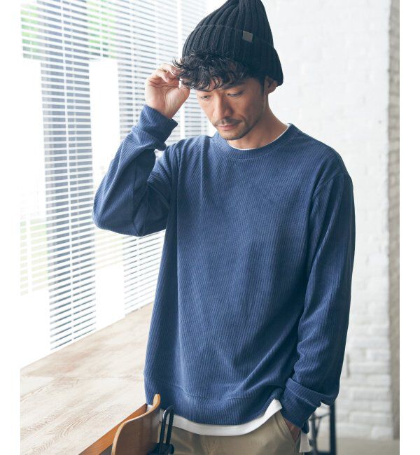 ikka「カットコールフェイクレイヤードプルオーバー」|パーカー|