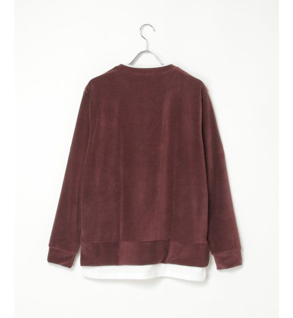 ikka「カットコールフェイクレイヤードプルオーバー」|パーカー|