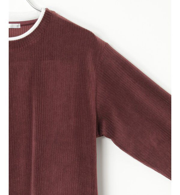 ikka「カットコールフェイクレイヤードプルオーバー」|パーカー|