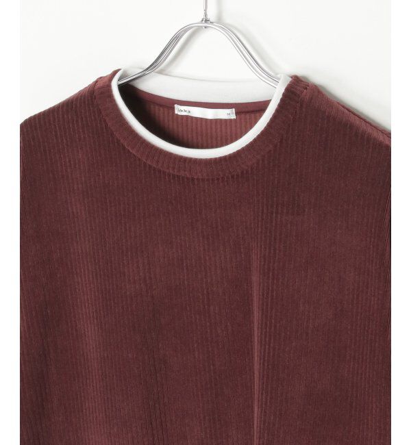 ikka「カットコールフェイクレイヤードプルオーバー」|パーカー|