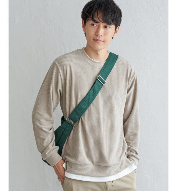 ikka「カットコールフェイクレイヤードプルオーバー」|パーカー|ベージュ