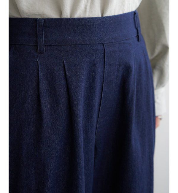 ikka「フロントタックワイドパンツ」|その他|