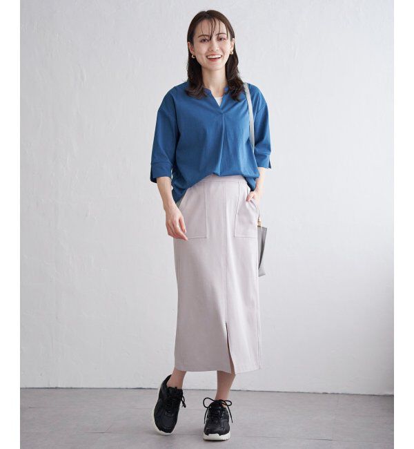 ikka「梨地ジョーゼットスキッパープルオーバー」|その他|