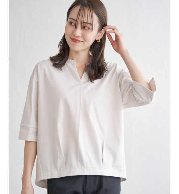 ikka「梨地ジョーゼットスキッパープルオーバー」|その他|