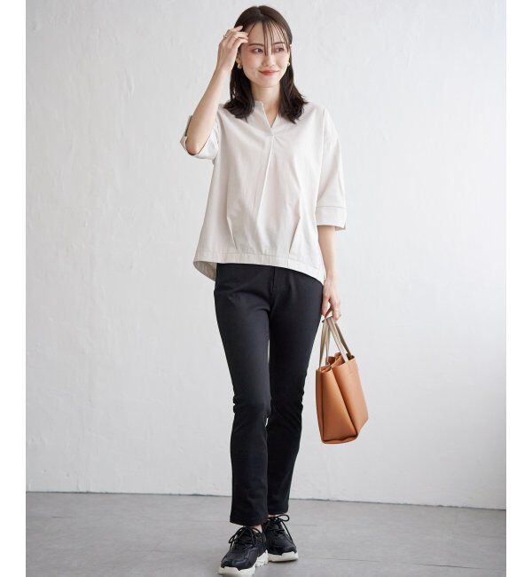 ikka「梨地ジョーゼットスキッパープルオーバー」|その他|