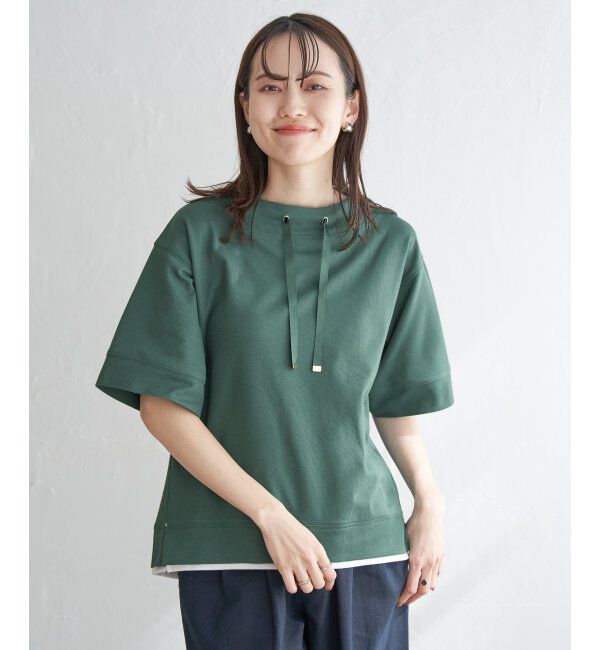 ikka「コットンUSAミニワッフルスピンドル」|その他|グリーン