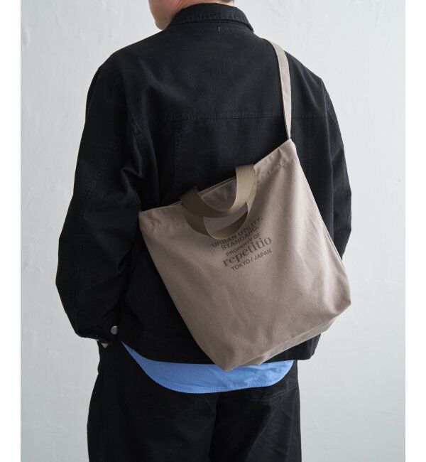 ikka「2wayキャンバスショルダーバッグ」|その他|グレー