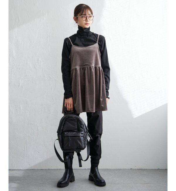 Lbc with Life「【2点セット】ベロアキャミチュニックタートルセット」|その他|