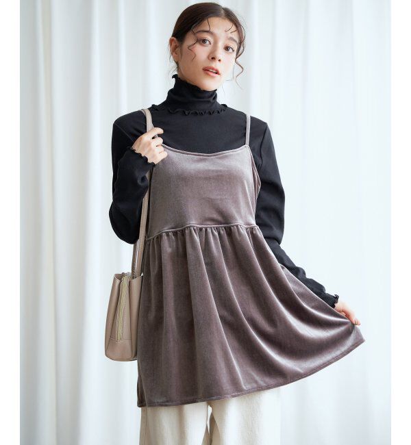 Lbc with Life「【2点セット】ベロアキャミチュニックタートルセット」|その他|