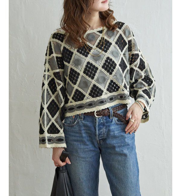Lbc with Life「モチーフレースショートレースプルオーバー」|その他|