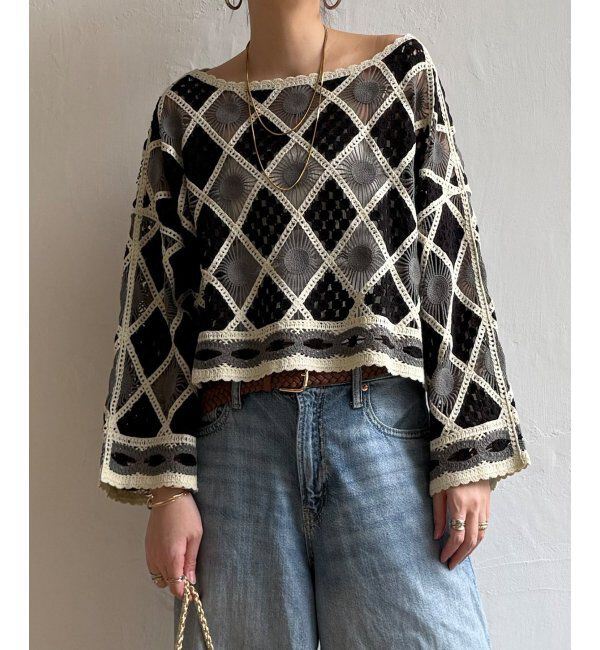 Lbc with Life「モチーフレースショートレースプルオーバー」|その他|