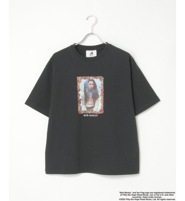 VENCE share style「BOB MARLEY フラワーフレームフォトTシャツ」|Tシャツ・カットソー|