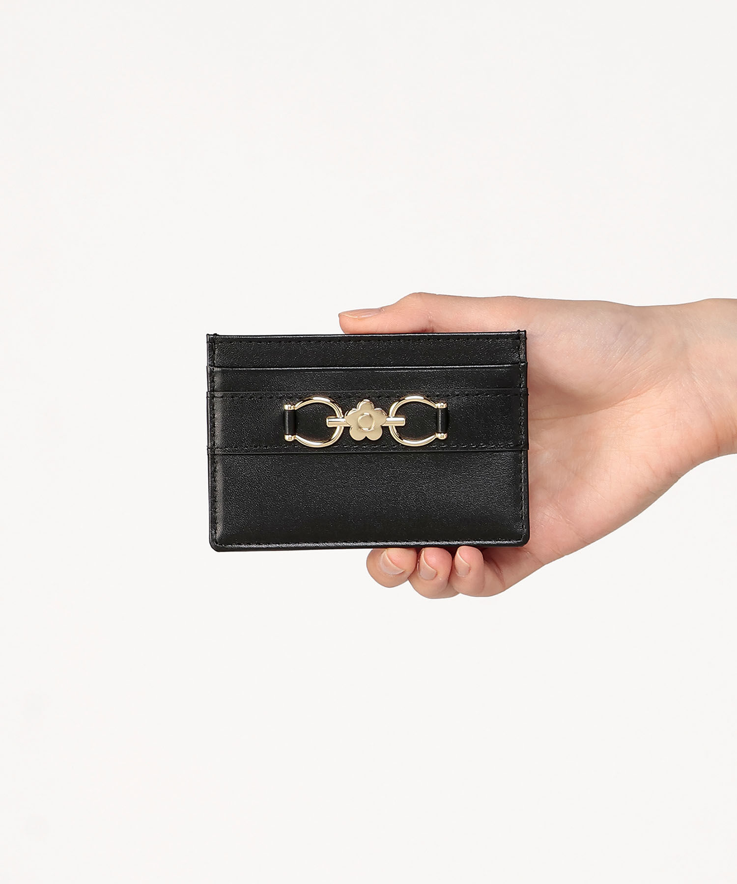 MARY QUANT「ビットメタル カードケース」|名刺入れ・カードケース|ブラック