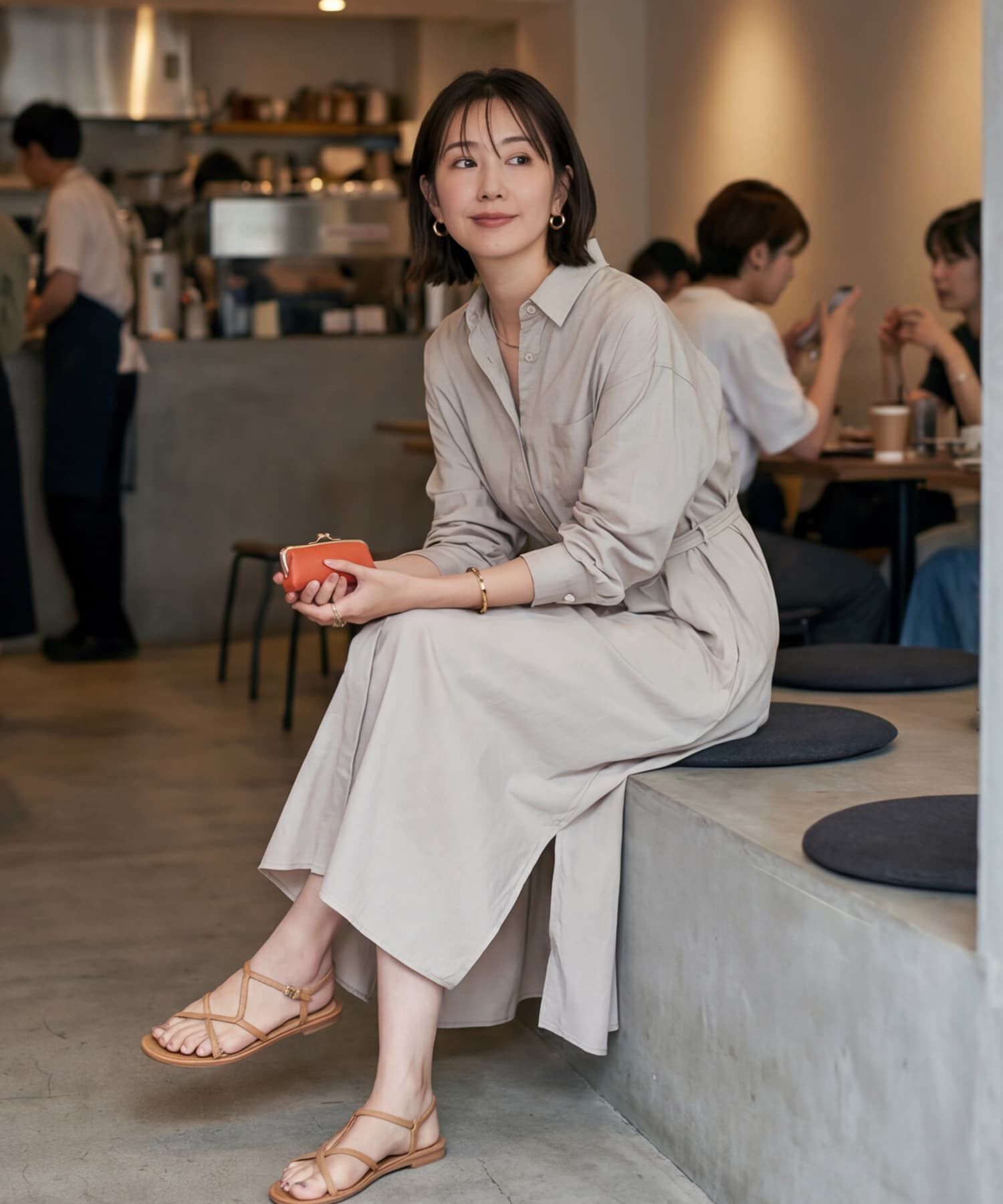 STYLE DELI「【DELI by】クラシックがま口レザーリップケース」|ポーチ|