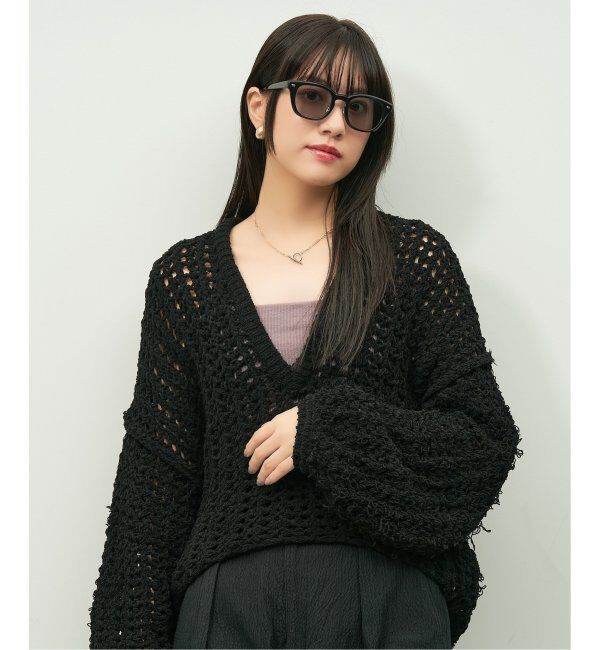  「【WEB限定】Zoff｜emiri ウェリントン型 サングラス UVカット 紫外線対策 辺見えみり」|サングラス|