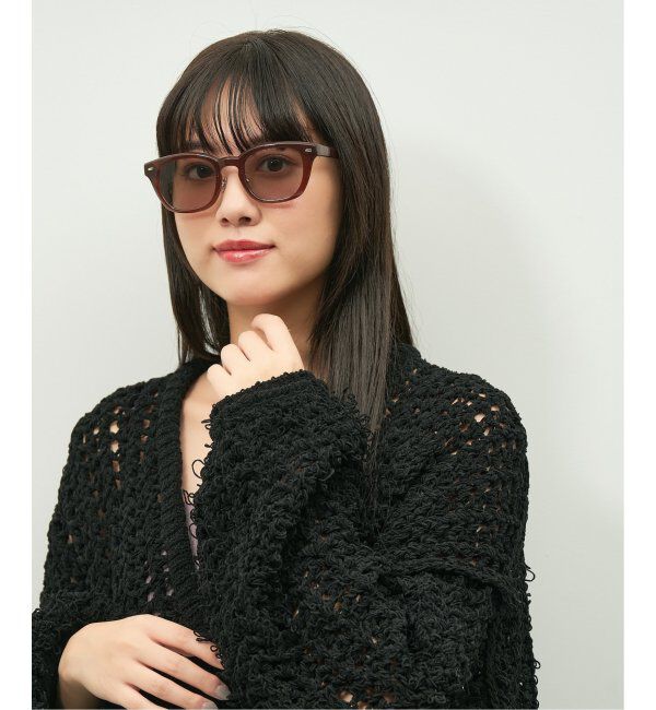  「【WEB限定】Zoff｜emiri ウェリントン型 サングラス UVカット 紫外線対策 辺見えみり」|サングラス|