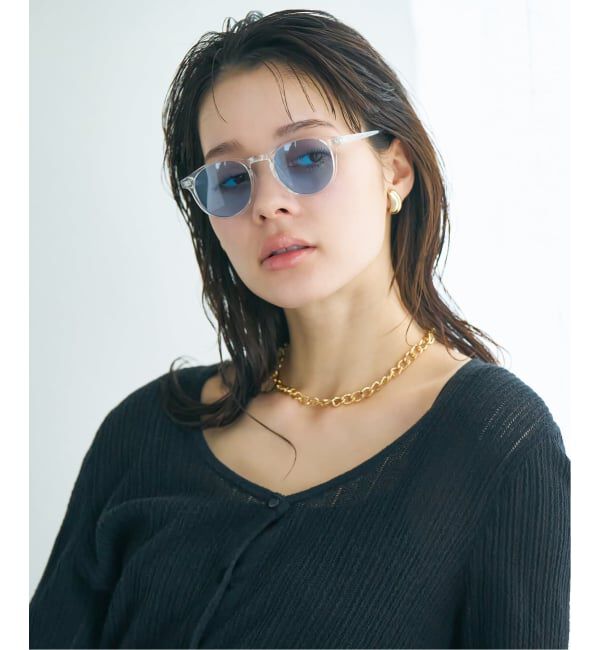  「【WEB限定】ボストン型 サングラス | カラーレンズ 軽量 トレンド 紫外線対策 UVカット ユニセックス」|サングラス|