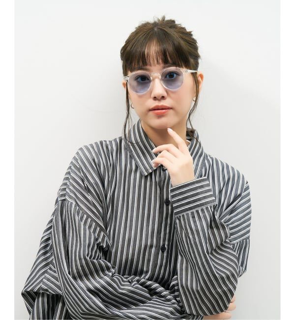  「【WEB限定】ボストン型 サングラス | カラーレンズ 軽量 トレンド 紫外線対策 UVカット ユニセックス」|サングラス|