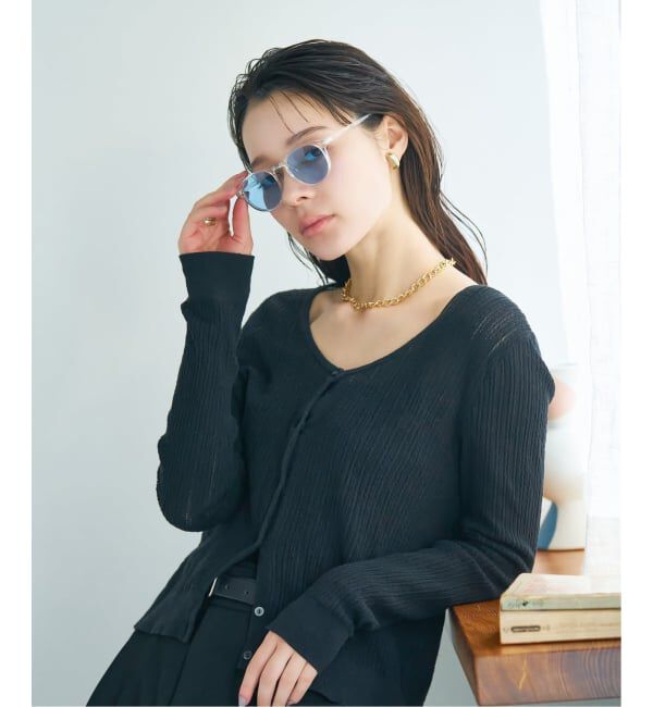  「【WEB限定】ボストン型 サングラス | カラーレンズ 軽量 トレンド 紫外線対策 UVカット ユニセックス」|サングラス|