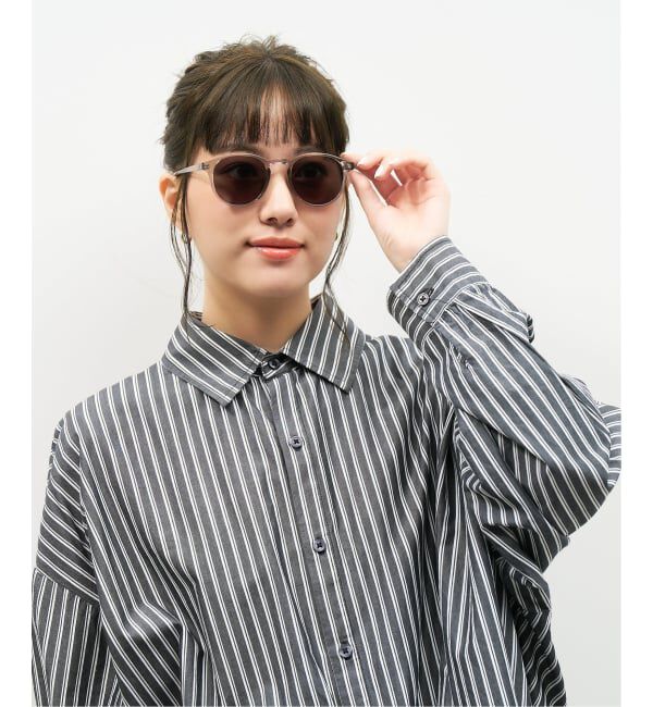  「【WEB限定】ボストン型 サングラス | カラーレンズ 軽量 トレンド 紫外線対策 UVカット ユニセックス」|サングラス|