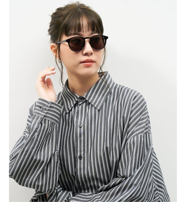  「【WEB限定】ボストン型 サングラス | カラーレンズ 軽量 トレンド 紫外線対策 UVカット ユニセックス」|サングラス|