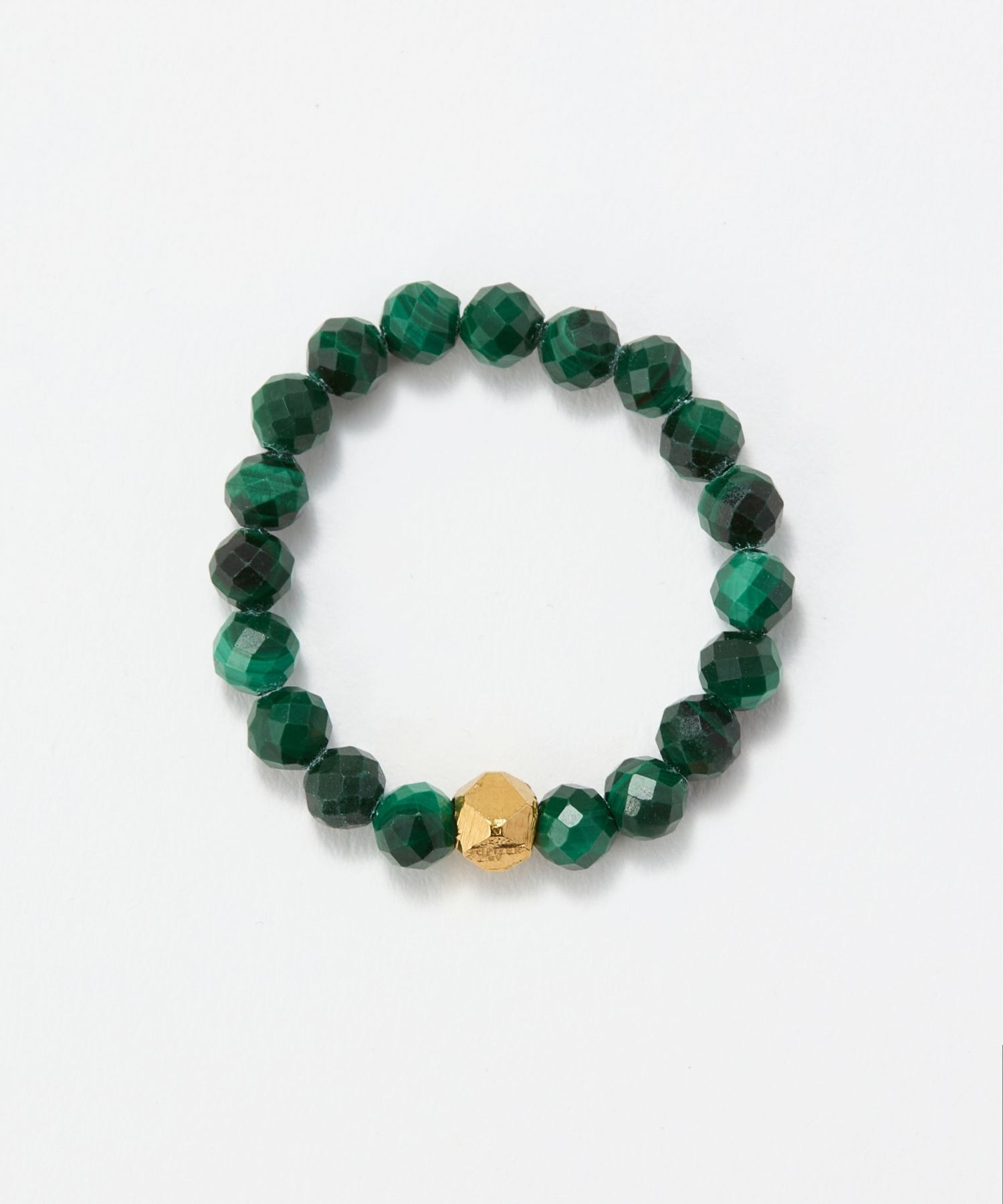 JUPITER「【SV】天然石ビーズリング/金属アレルギー対応　マラカイト」|リング|