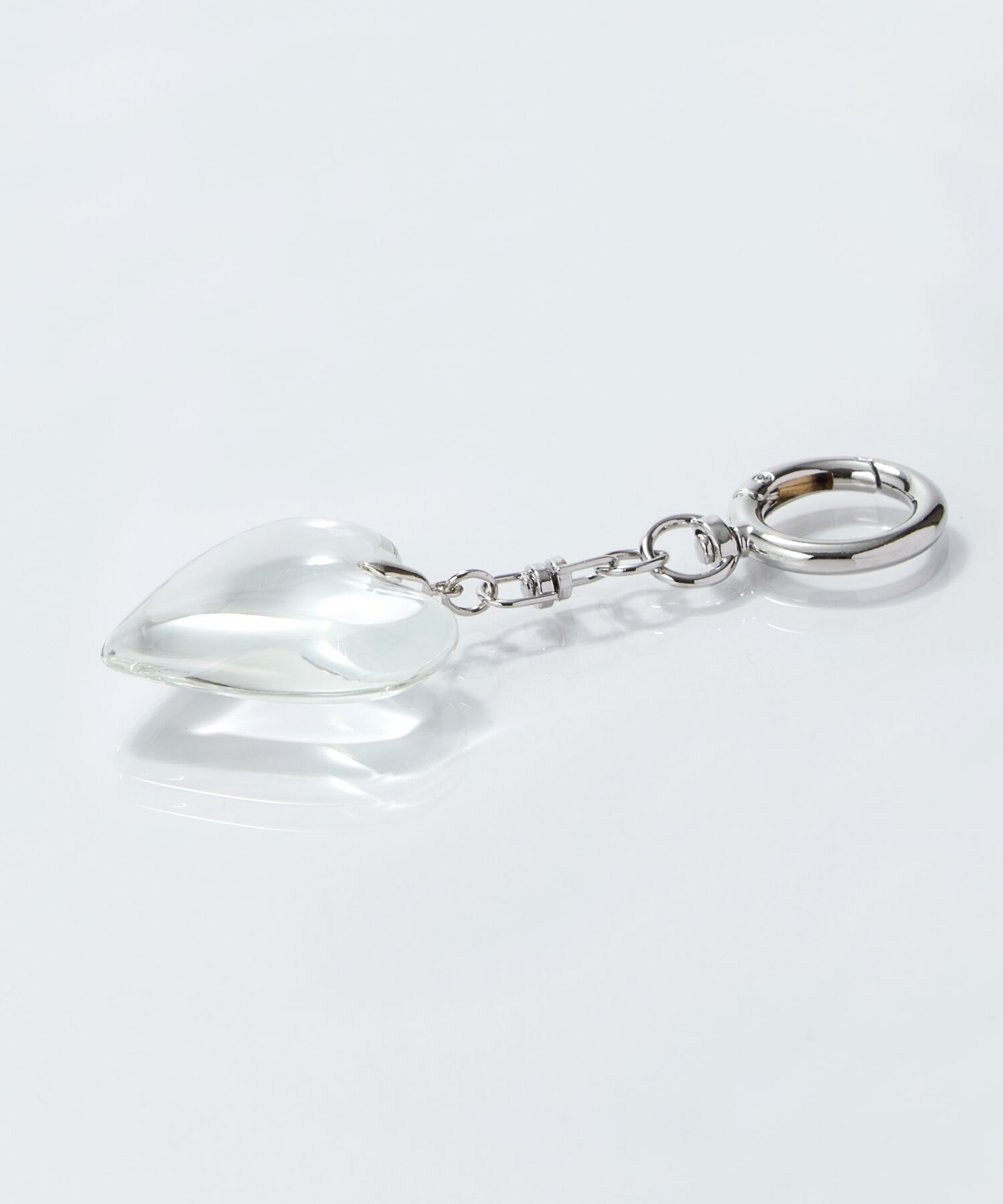 Phoebe「ビッグハートバッグチャーム　クリア」|チャーム・キーホルダー|