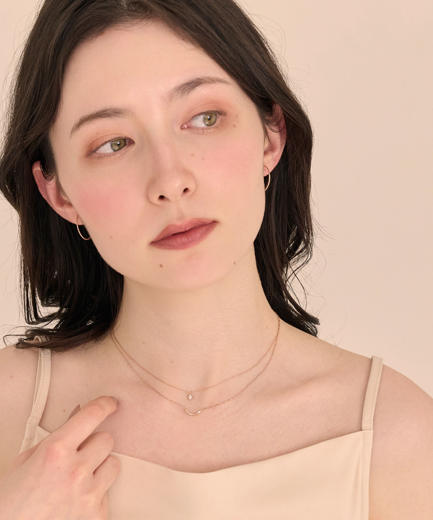 Phoebe「【金属アレルギー対応】エターナルクレセントネックレス」|ネックレス|