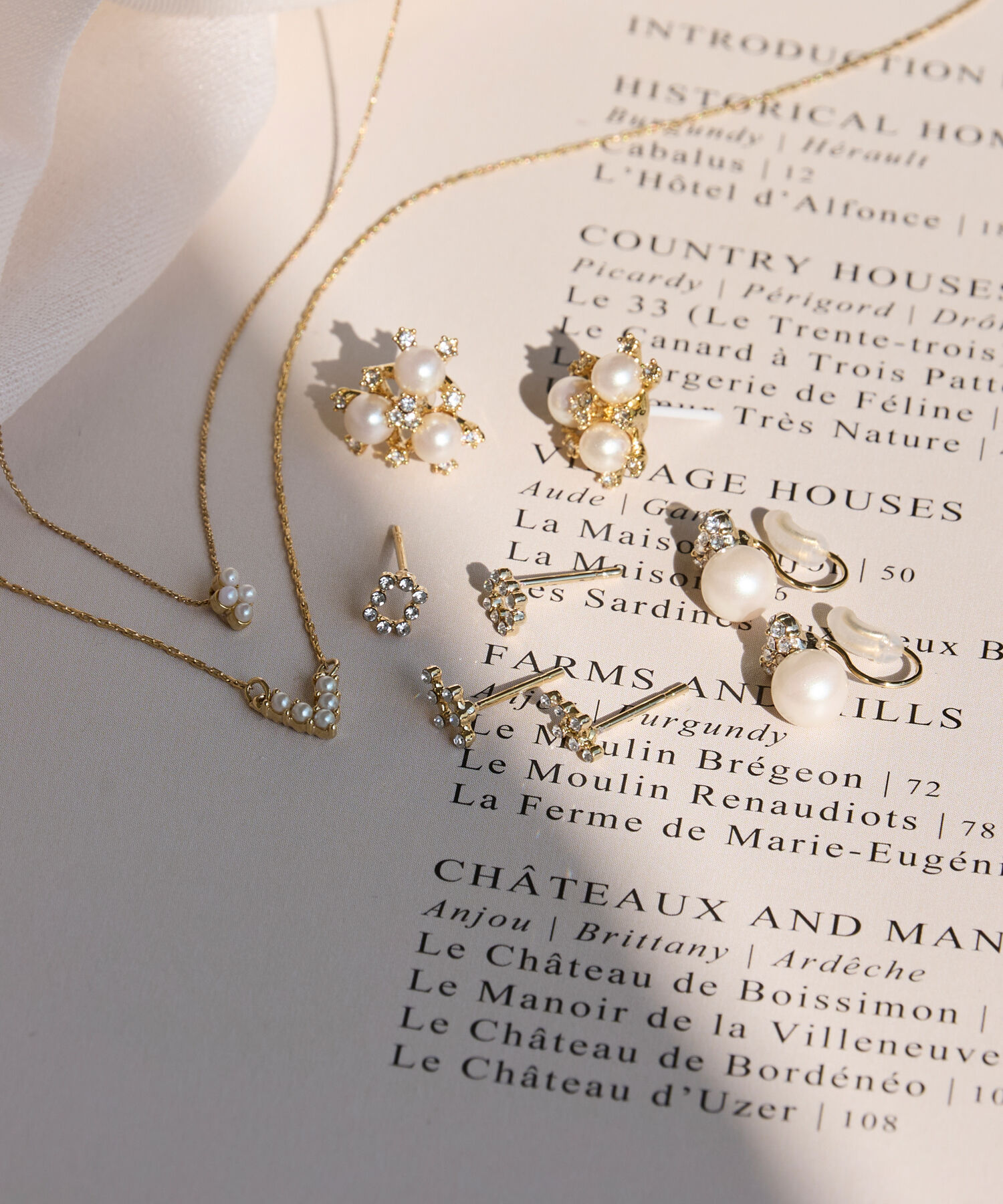 Phoebe「【金属アレルギー対応】ミニパールクラスターネックレス　小粒パール」|ネックレス|