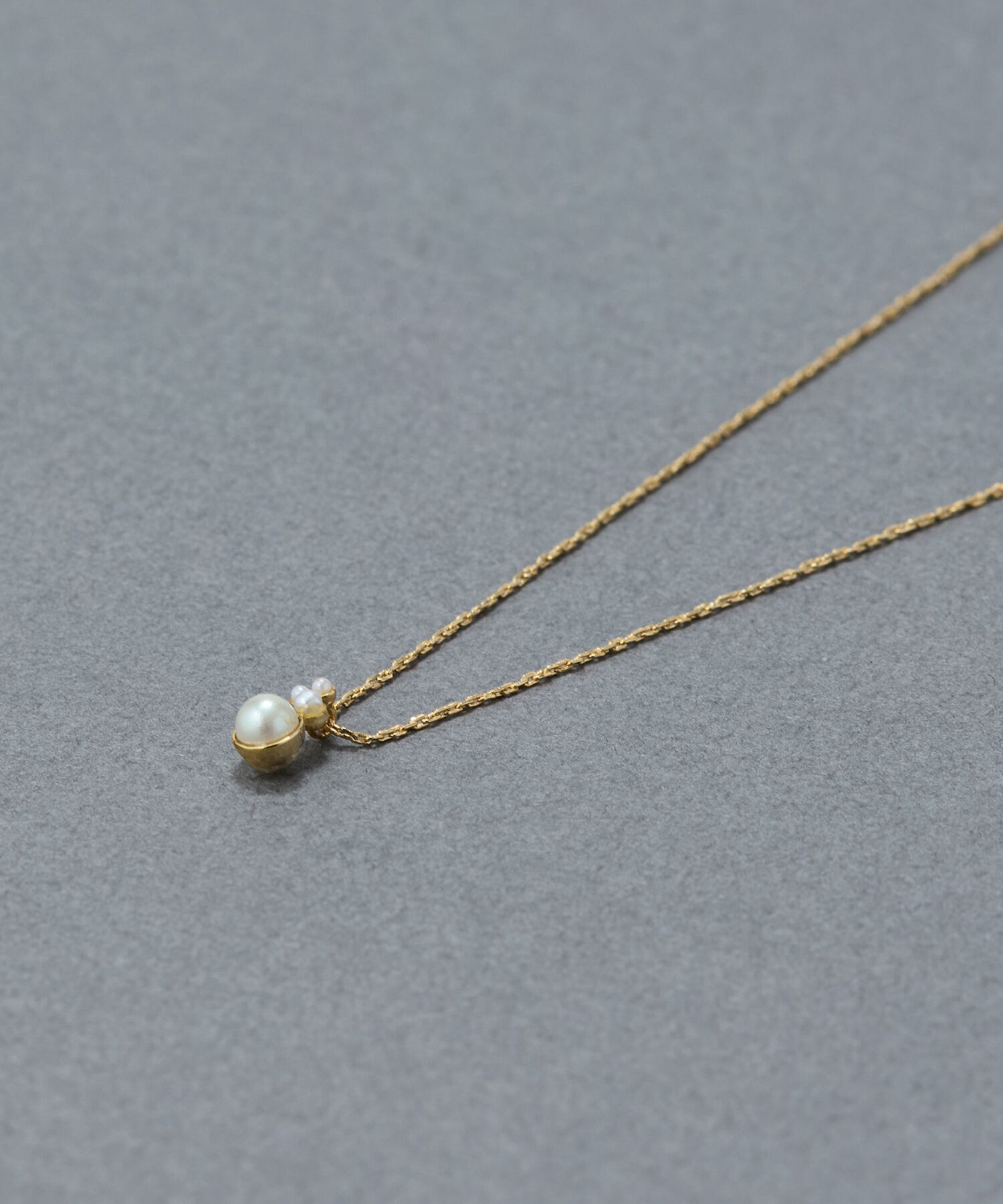 Phoebe「【金属アレルギー対応】パールブルームネックレス　小粒パール」|ネックレス|