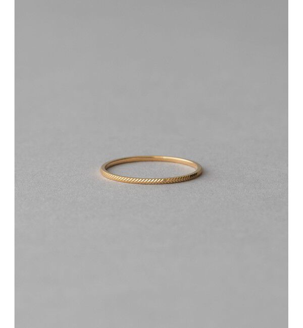 ete「[クレール]K18YG アロウカット リング」|リング|イエローゴールド