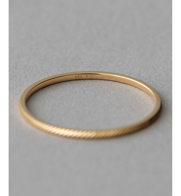 ete「[クレール]K18YG アロウカット リング」|リング|
