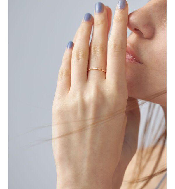 ete「[クレール]K18YG アロウカット リング」|リング|