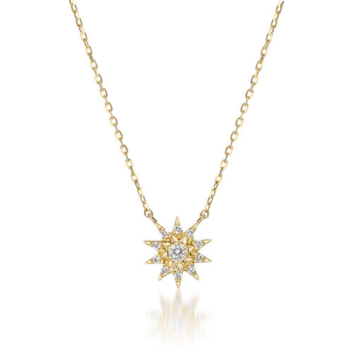 STAR JEWELRY「SUNBURST」|ネックレス|イエローゴールド