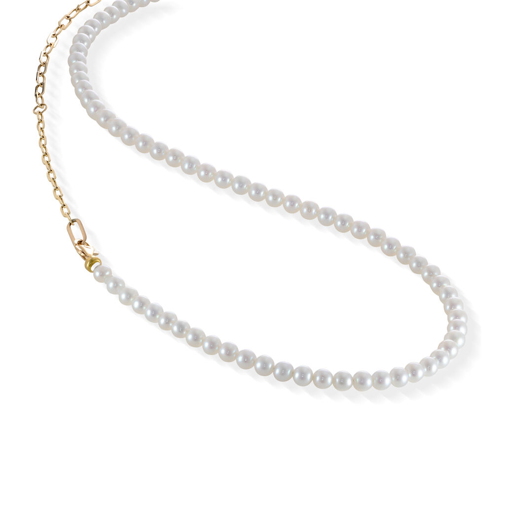 STAR JEWELRY「PEARL&CHAIN」|ネックレス|