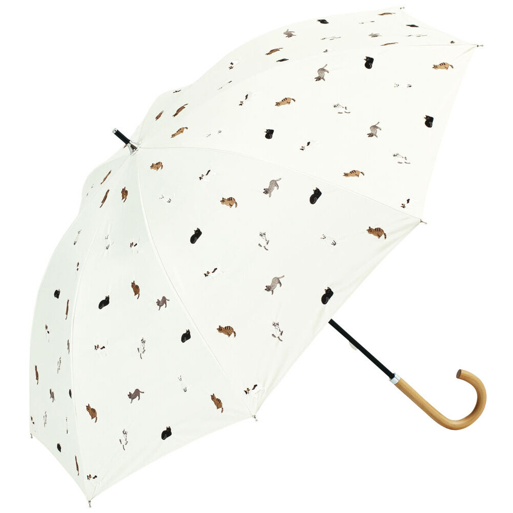 BACKYARD FAMILY「because ビコーズ 晴雨兼用 長傘 通販 雨傘 日傘 晴雨兼用傘 傘 かさ カサ 婦人傘」|傘|ホワイト2