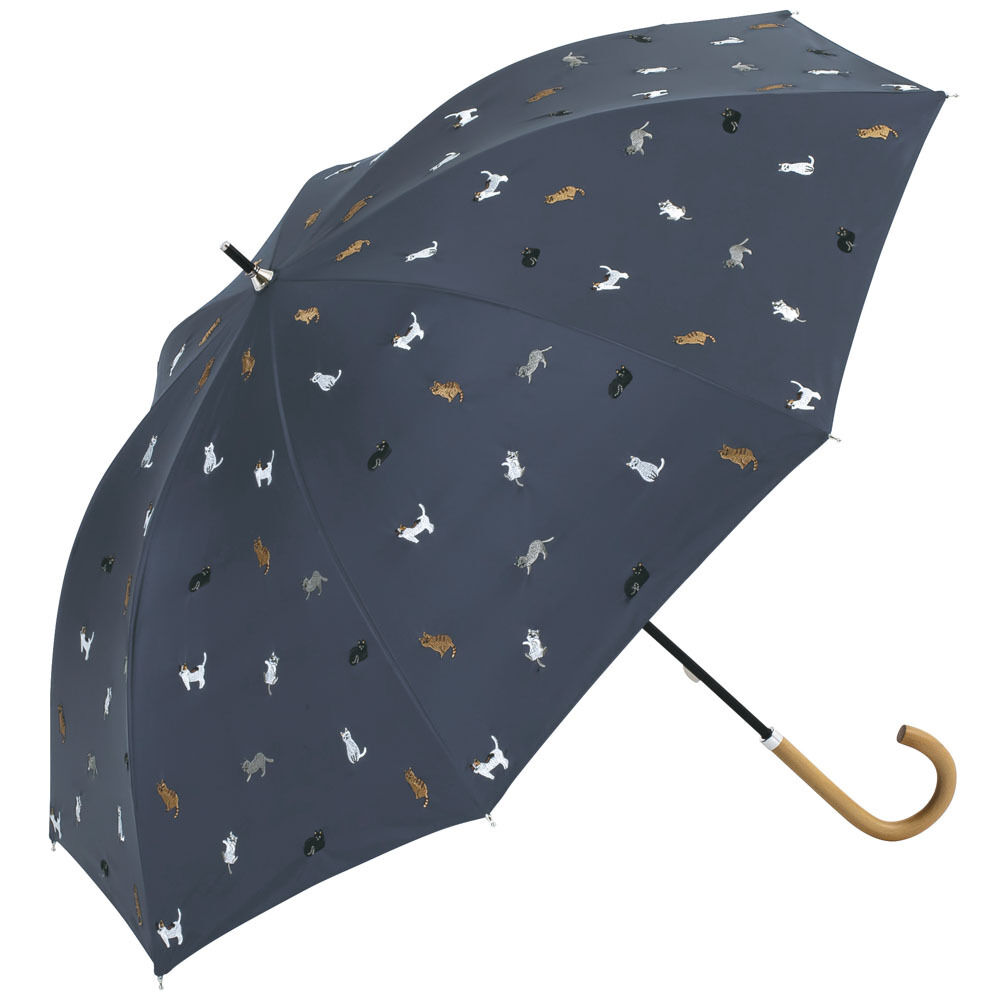 BACKYARD FAMILY「because ビコーズ 晴雨兼用 長傘 通販 雨傘 日傘 晴雨兼用傘 傘 かさ カサ 婦人傘」|傘|ブルー2