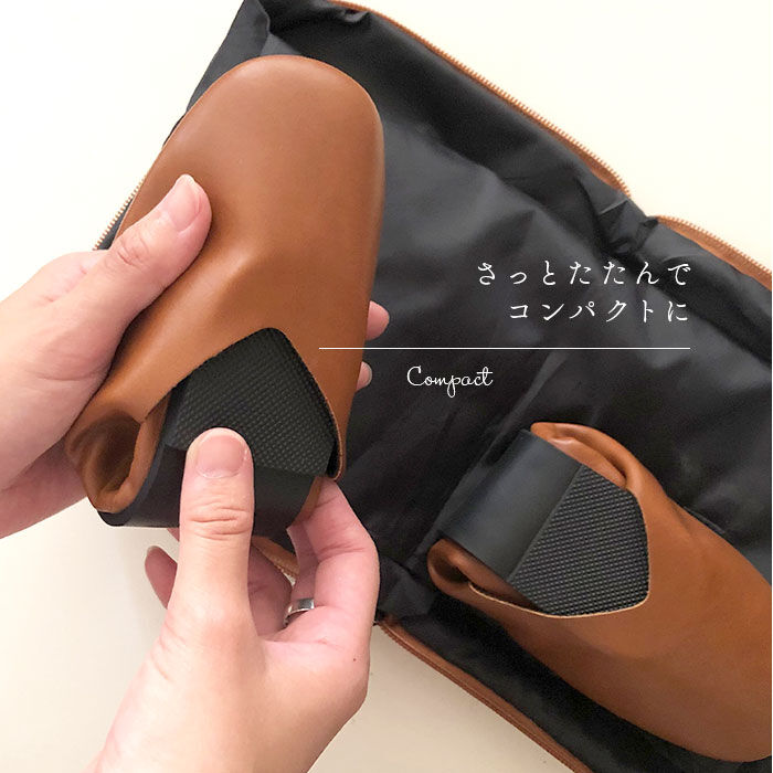 BACKYARD FAMILY「携帯スリッパ おしゃれ 通販 レディース スリッパ スリッポン ルームシューズ 折りたたみ」|ルームシューズ|