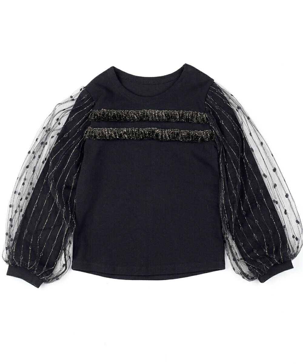 BACKYARD FAMILY「女の子 キッズ 長袖 Tシャツ 通販 ロンT 13252002 長袖Tシャツ カットソー チュール」|その他|