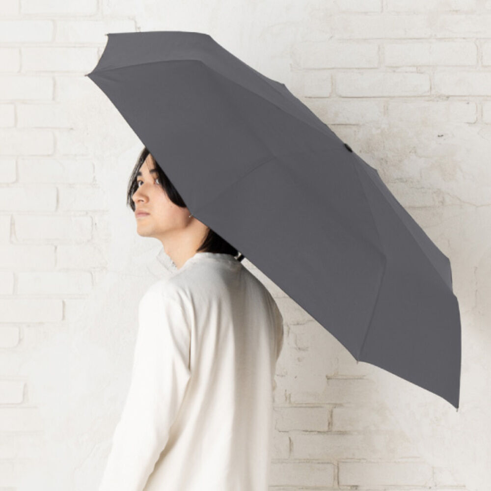 BACKYARD FAMILY「折りたたみ傘 自動開閉 メンズ 64cm 通販 折り畳み傘 自動開閉折りたたみ傘 自動開閉傘」|傘|グレー1