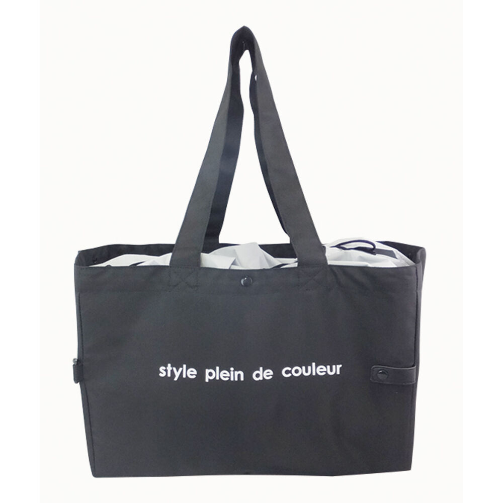 BACKYARD FAMILY「エコバッグ 保冷 折りたたみ 通販 レジカゴ用保冷バッグ レジカゴ型 エコバック おりたたみ」|エコバッグ|ブラック1