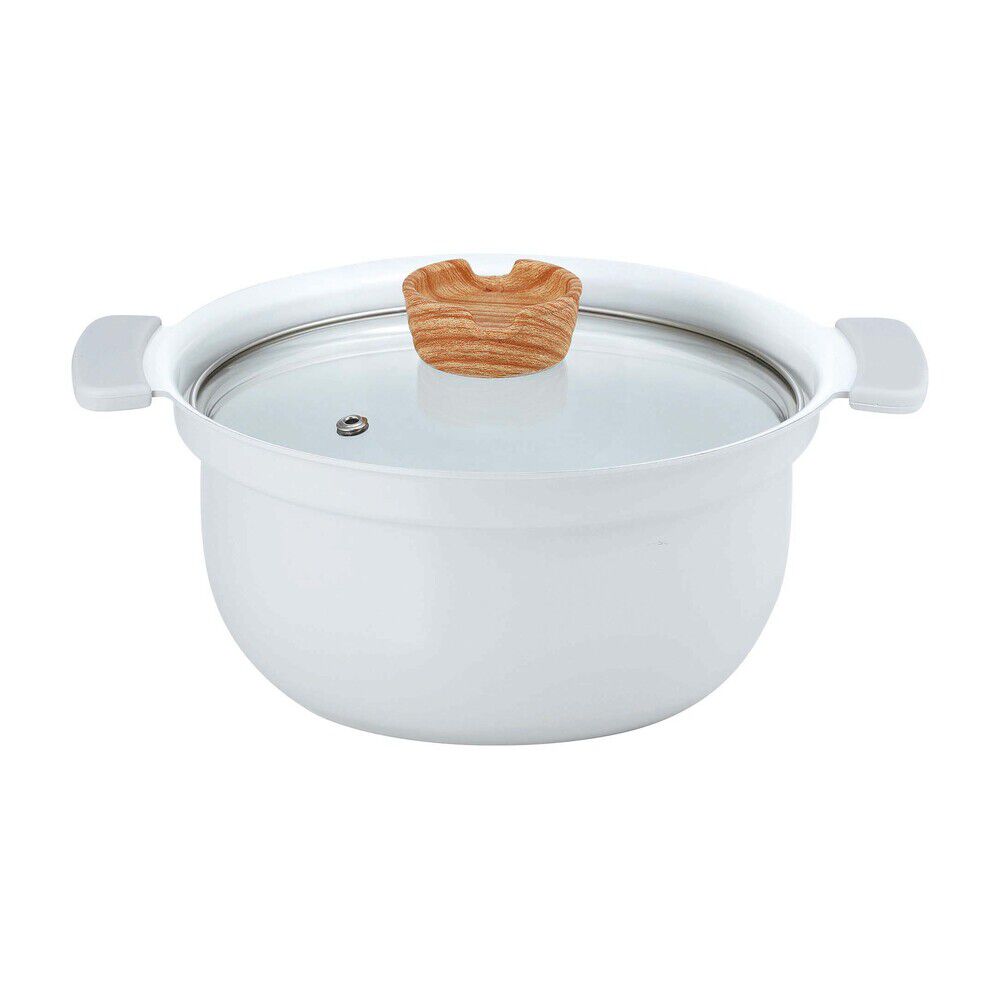 BACKYARD FAMILY「コロント 卓上鍋 18cm 通販 おしゃれ なべ 鍋 深型卓上鍋 グリル鍋 セラミックコーティング」|食器・キッチングッズ|グレー1