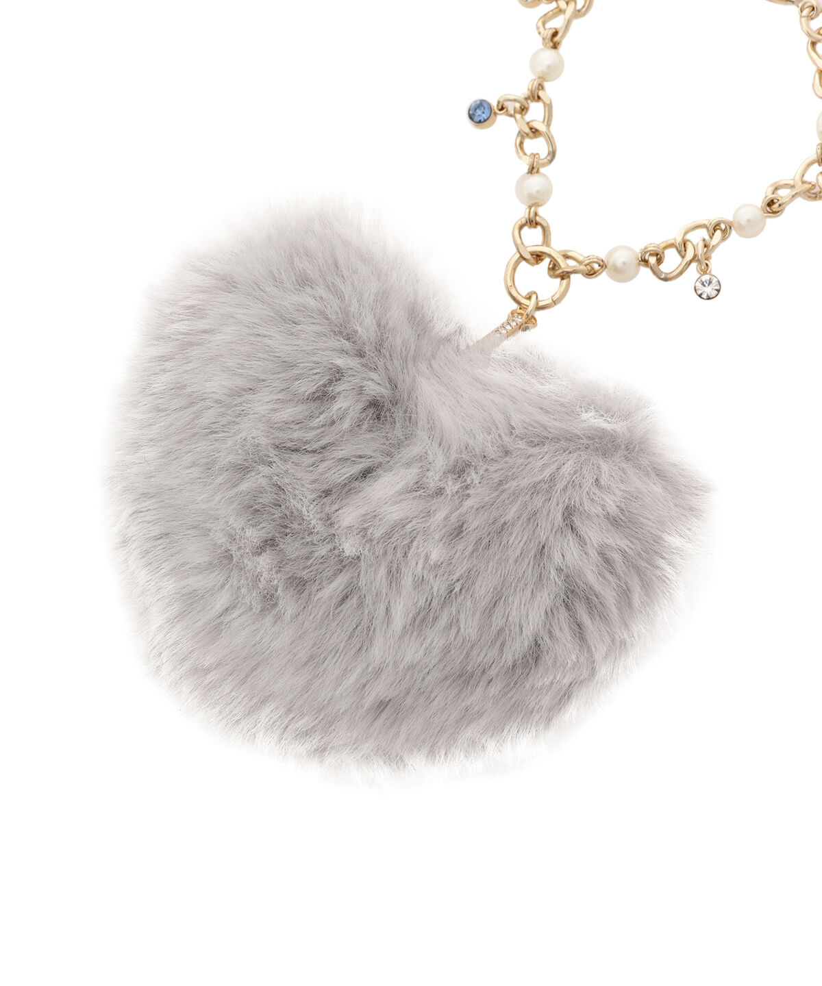 Samantha Thavasa「ハートファーバッグチャーム」|チャーム・キーホルダー|