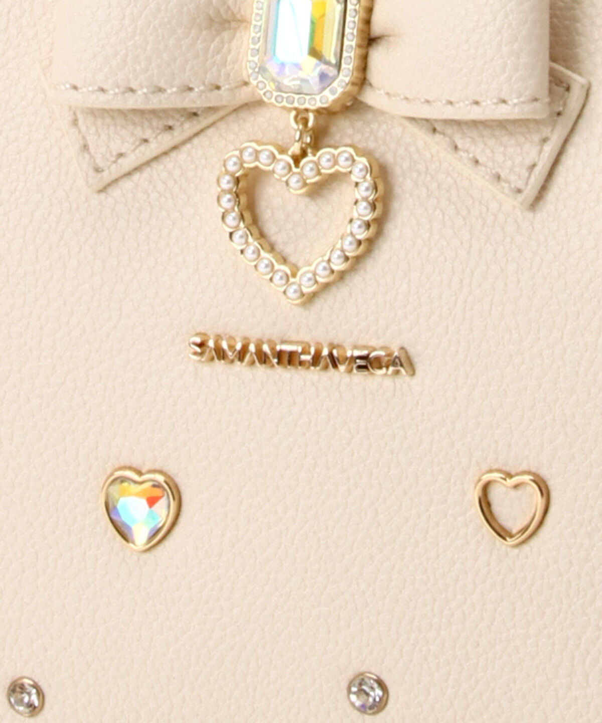 Samantha Vega「サイドレースアップリボンビジューミニフラッター」|ショルダー・メッセンジャー|