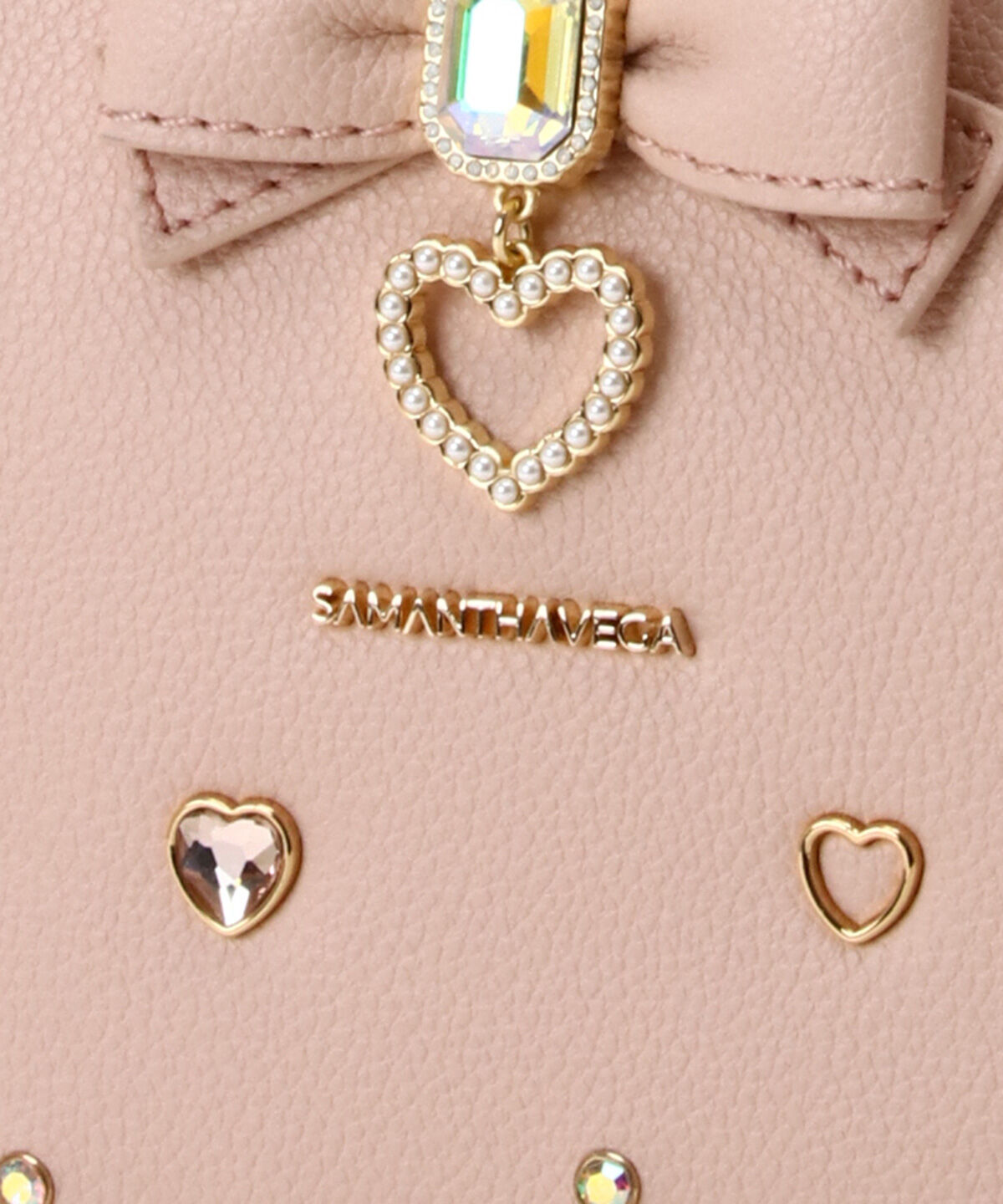 Samantha Vega「サイドレースアップリボンビジューミニフラッター」|ショルダー・メッセンジャー|