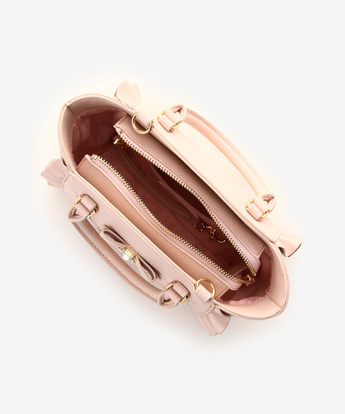 Samantha Vega「サイドレースアップリボンビジューミニフラッター」|ショルダー・メッセンジャー|