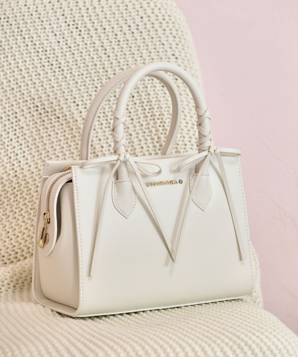 Samantha Vega「バレエコアレースアップハンドバッグ」|ハンドバッグ|