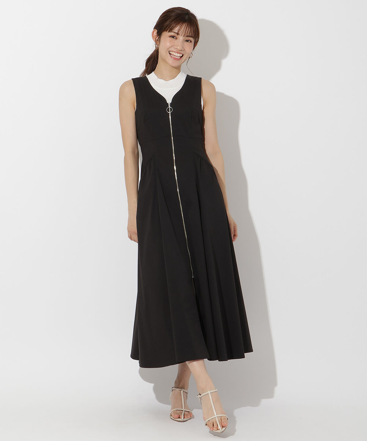 アンドクチュール「フロントジップジャンスカ」|ワンピース|