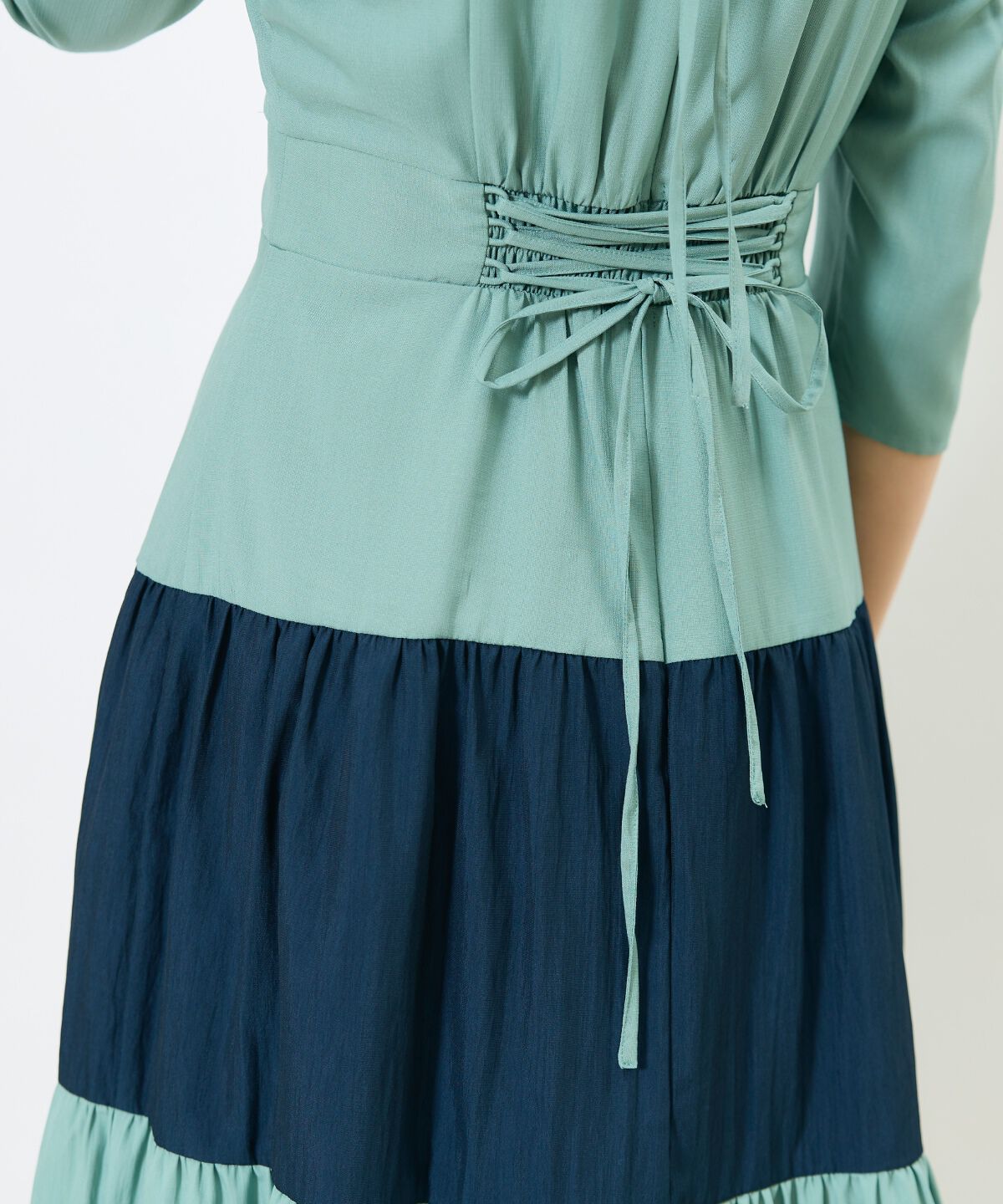 アンドクチュール「アシメラッフルティアードワンピース」|ワンピース|